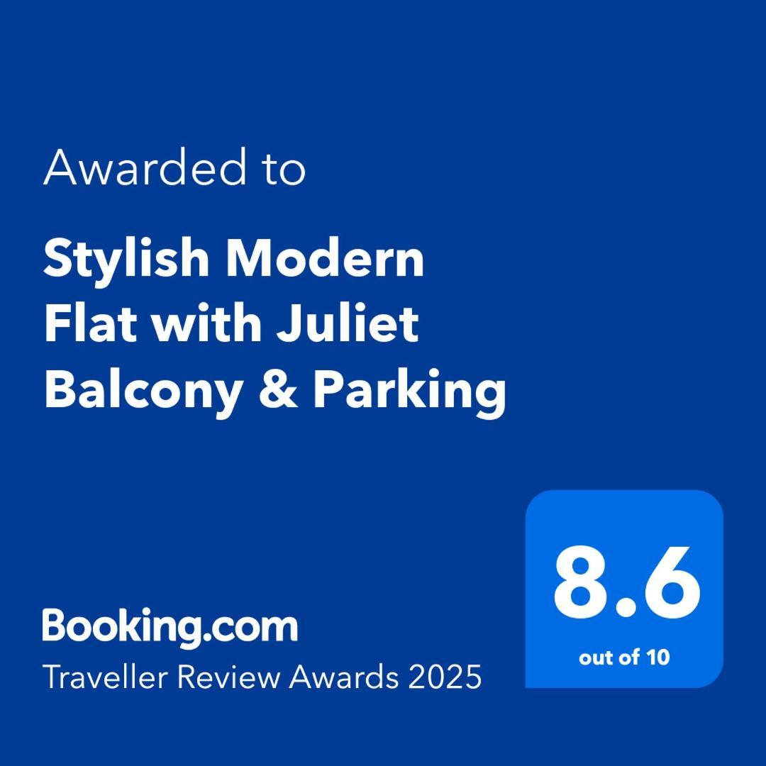 Апартаменты Stylish Modern Flat With Juliet Balcony & Parking Глазго Экстерьер фото